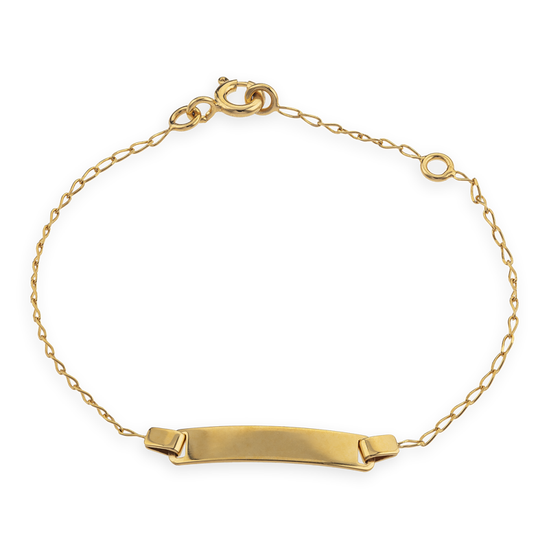Bracelet Identité Or375 Rectangulaire - Bracelets | Créolissime