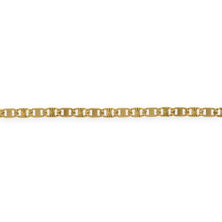Bracelet Acier Jaune Maille Plate - Bracelets | Créolissime