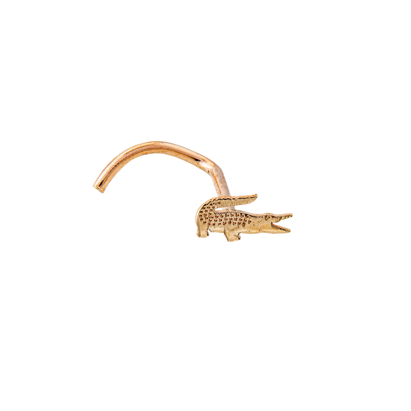 Piercing Nez Or375 Crocodile - Bijoux de corps | Créolissime