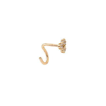 Piercing Nez Or375 3 Zirconium - Bijoux de corps | Créolissime