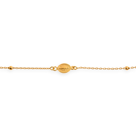 Collier chapelet or médaille croix - Colliers | Créolissime