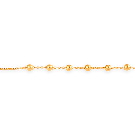 Collier chapelet or grain d'or médaille croix - Colliers | Créolissime