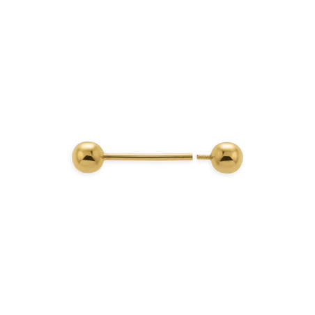Piercing Langue Or750  Grain D'or - Bijoux de corps | Créolissime