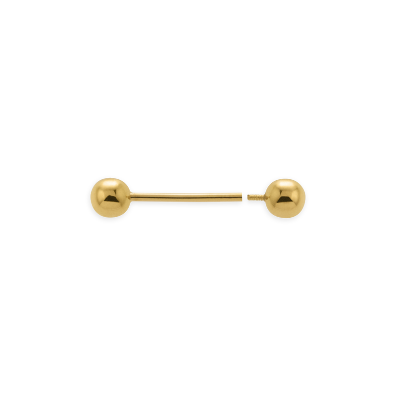 Piercing Langue Or750  Grain D'or - Bijoux de corps | Créolissime