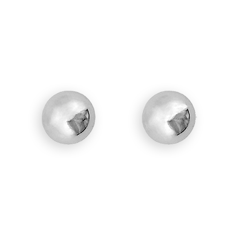 Boucles d'oreilles puces grain d'argent 8mm - Boucles d'oreilles | Créolissime