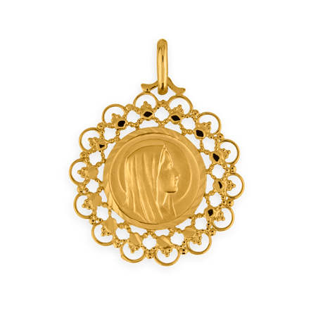Médaille Plaqué Or Vierge avec bélière -  | Créolissime